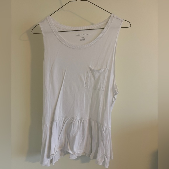 American Eagle‎ Outfitters White Sleeveless Top Size Large - Picture 1 of 3